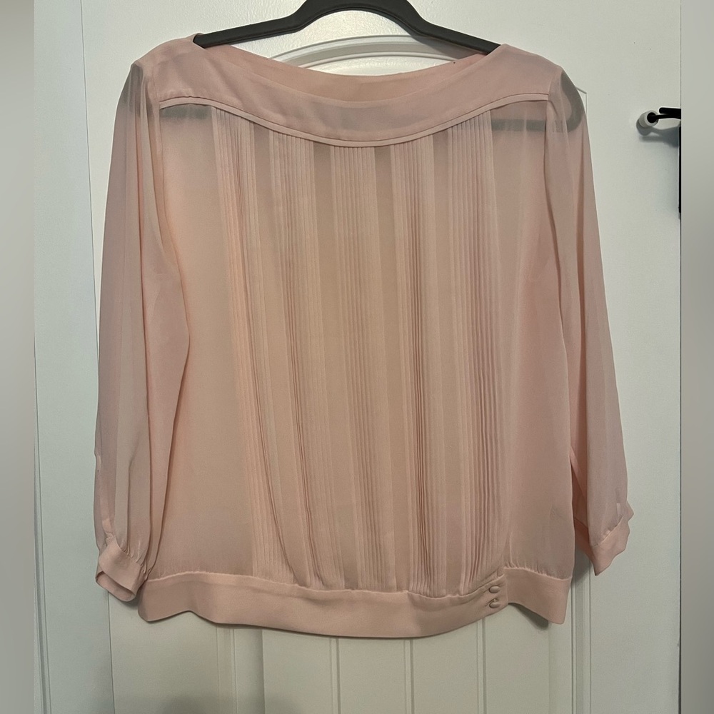 New without Tags French connection boat neck blouse Pink US 8